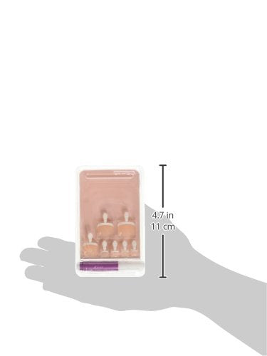 Kiss Products Everlasting French Kit de uñas de los pies sin límites, 0.07 libras
