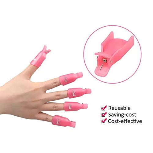 Pinzas para Retiro Gelish Polish o Acrilico Reusables 10 piezas