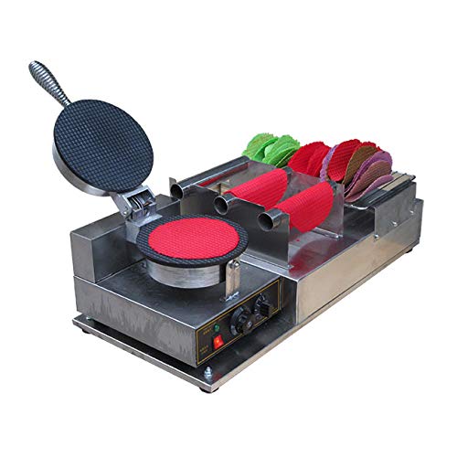Máquina para hacer rollos de tacos / Máquina para hacer tacos / Máquina para hacer tacos / Máquina para hacer gofres / Máquina para hacer gofres no adherente / Máquina para hacer tacos con harina de maíz / Máquina para hacer tortillas/prensa de taco