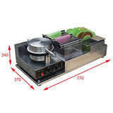 Máquina para hacer rollos de tacos / Máquina para hacer tacos / Máquina para hacer tacos / Máquina para hacer gofres / Máquina para hacer gofres no adherente / Máquina para hacer tacos con harina de maíz / Máquina para hacer tortillas/prensa de taco