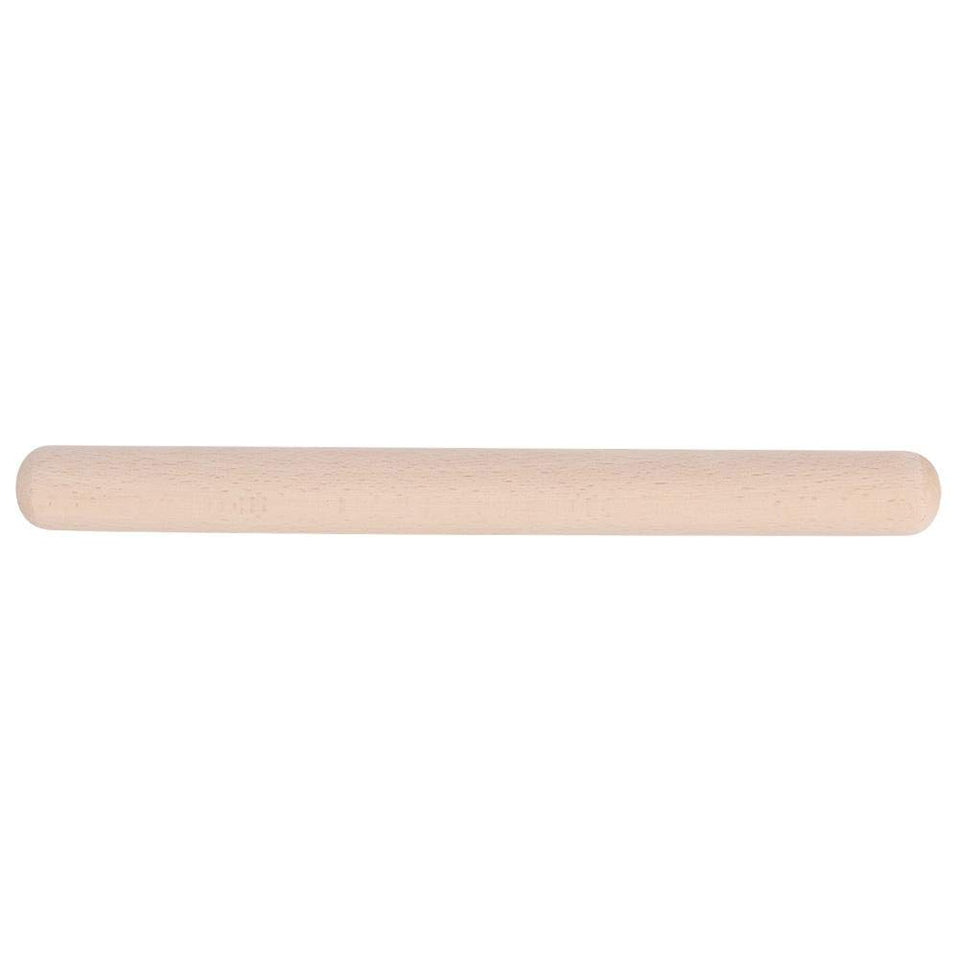Supordu Inicio Rodillo de madera maciza Pastel Pastelería Pizza Rodillo Herramienta para hornear Utensilios de cocina(39CM)