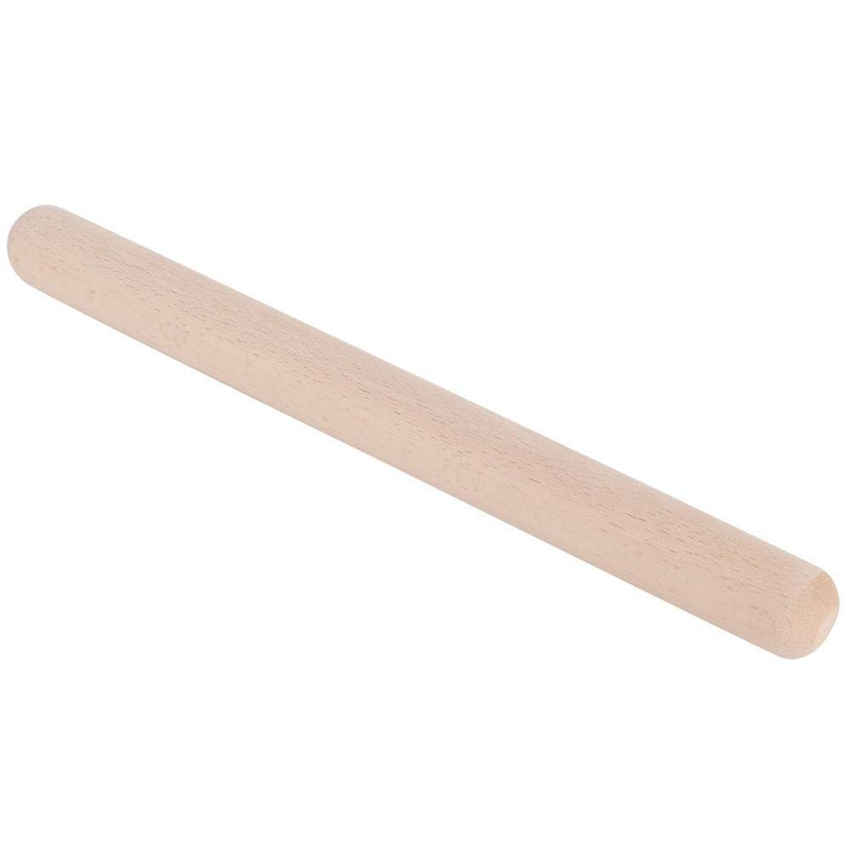 Supordu Inicio Rodillo de madera maciza Pastel Pastelería Pizza Rodillo Herramienta para hornear Utensilios de cocina(39CM)