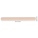 Supordu Inicio Rodillo de madera maciza Pastel Pastelería Pizza Rodillo Herramienta para hornear Utensilios de cocina(39CM)