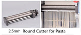 Acero inoxidable Electric Pasta Roller Maker Press fideos Máquina 220 V con un transformador