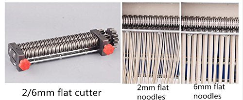 Acero inoxidable Electric Pasta Roller Maker Press fideos Máquina 220 V con un transformador