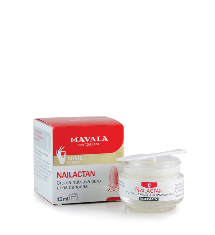 Mavala Nailactan Nutritive Nail Cream for Damaged Nails, Tarro, 0.5 Ounce