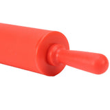 Rodillo amasar de silicona antiadherente silicona de grado alimenticio Masa Palo de amasar 23cm para Hornear Pizza,Pie,Cookies y Cualquier Trabajo de Pastelería(Red)