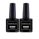 Vilamon 6PCS Poly Acrilico Gel de Extensión Gel Construcción Cleaner Plus Topcaot Base Coat Kit para Manicura Pedicura
