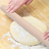 Supordu Inicio Rodillo de madera maciza Pastel Pastelería Pizza Rodillo Herramienta para hornear Utensilios de cocina(39CM)