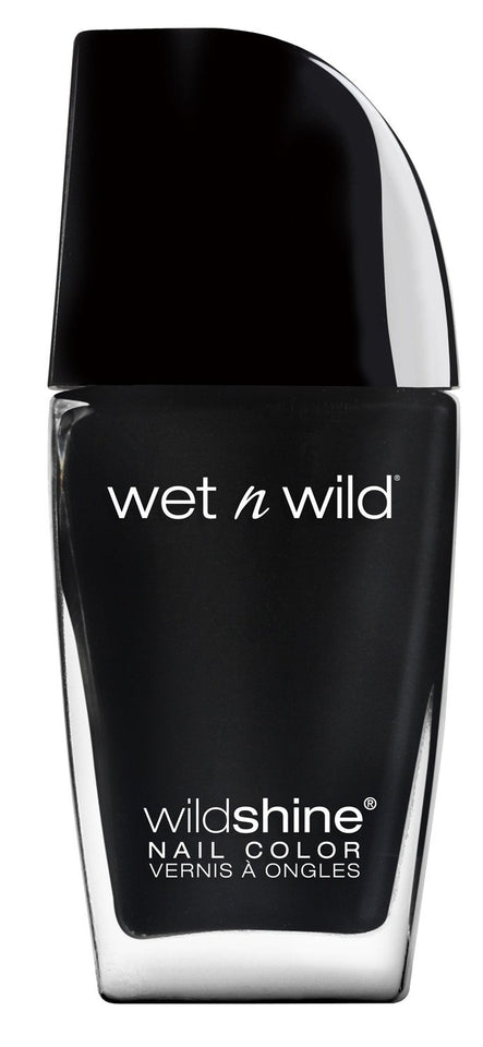 Wet n Wild Nail Color Wild Shine, Black Creme, 12.3 ml