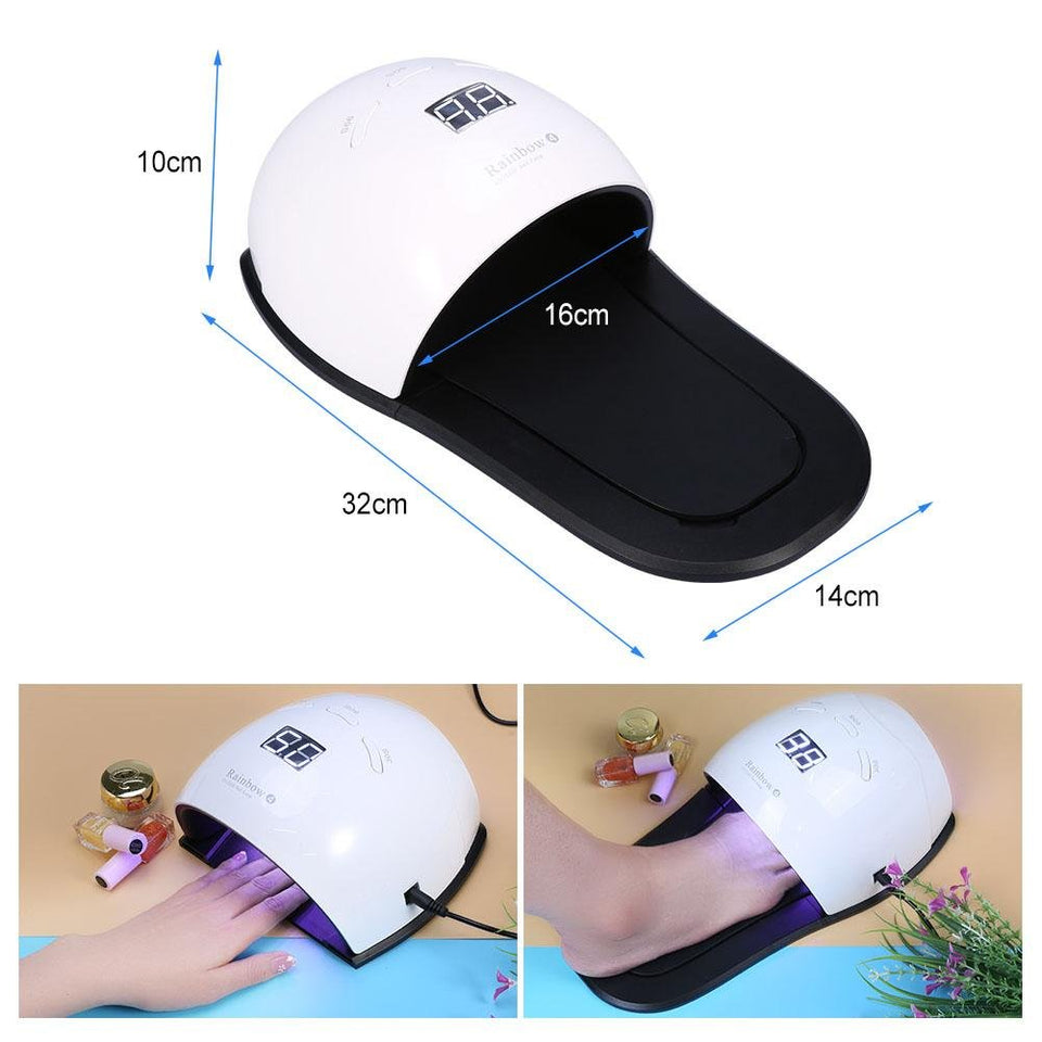Lámpara de Uñas UV Filfeel Secador de Uñas UV Máquina de Uñas de Arte Herramientas para Uñas Polaco de Gel de Curado con Sensor Inteligente Herramienta de Manicura Pedicura(US Plug)