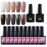 Vilamon Esmaltes de Uñas?Esmaltes en Gel Uñas UV LED/10PCS/Topcoat/Basecoat Nail Art
