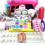 Coscelia 9W UV Gel curado lámpara secador brillo de uñas de arte conjunto de decoración