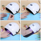 Lámpara de Uñas UV Filfeel Secador de Uñas UV Máquina de Uñas de Arte Herramientas para Uñas Polaco de Gel de Curado con Sensor Inteligente Herramienta de Manicura Pedicura(US Plug)