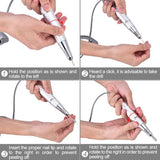 Manicura Uñas Máquina Eléctrica Pulido Uña 30000 RPM con la Pantalla de visualización y 6 pcs clavo taladro Recargable Herramienta Nail Arte Kit profesional para Belle de Salon Manicura y Pedicura