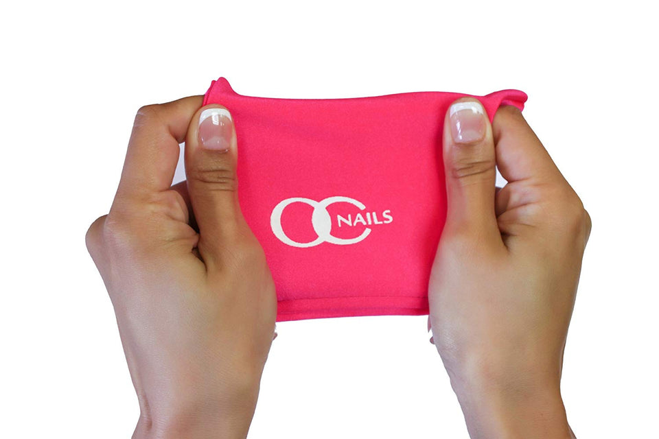 OC Nails Guante Protector de UV para la manicure de gel con UV / Lámparas LED (Color: Rosa Caliente)