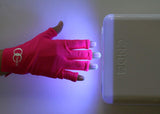 OC Nails Guante Protector de UV para la manicure de gel con UV / Lámparas LED (Color: Rosa Caliente)