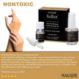 Stop Nail Biting, Stop Thumb Sucking Treatment for Kids & Adults - Promotes Nail Growth - Thumb & Finger Guard - Bitter Taste Polish - Helps Cure Nail Biting & Thumb Sucking-Magique No Bite, 0.5 Fl Oz