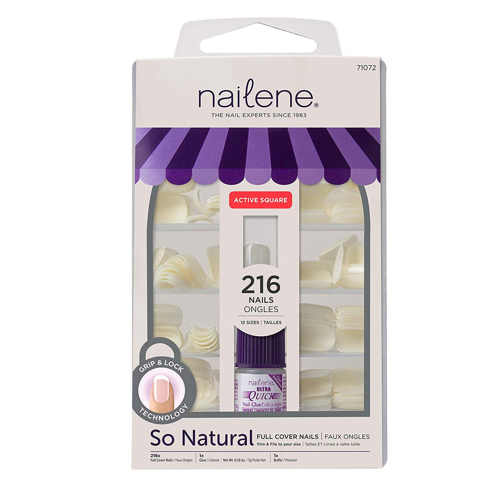 Nailene Full Cover Nail, 216 Count