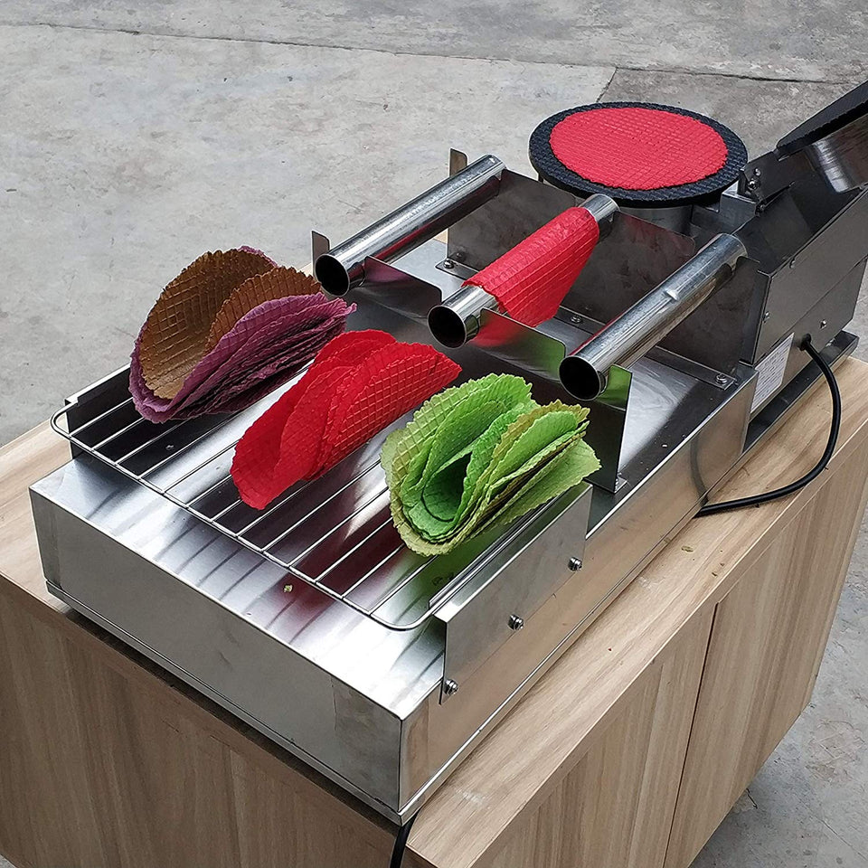 Máquina para hacer rollos de tacos / Máquina para hacer tacos / Máquina para hacer tacos / Máquina para hacer gofres / Máquina para hacer gofres no adherente / Máquina para hacer tacos con harina de maíz / Máquina para hacer tortillas/prensa de taco